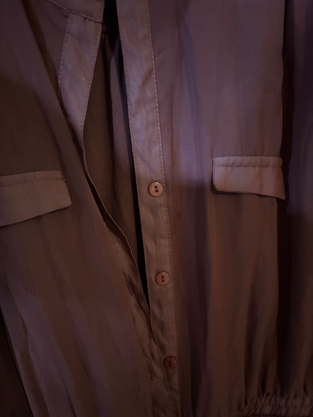 Almost Famous Mauve Long-Sleeve Belted Shirt Dress - Picture 6 of 10